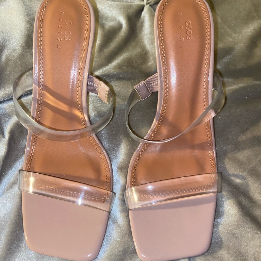 Asos square toe wide width heel